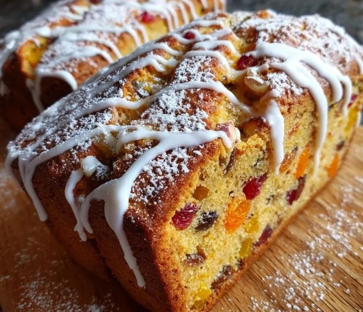 A beautifully baked Christmas bread adorned with festive decorations.
