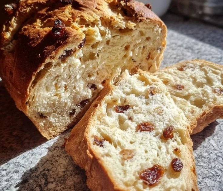 Freshly baked Christmas Bread with festive decorations