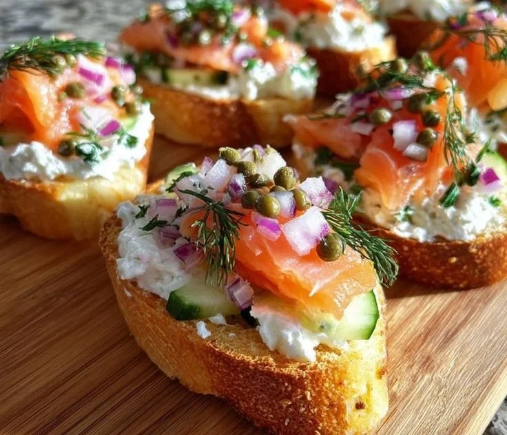 An assortment of festive Christmas canapes beautifully arranged for holiday celebrations.