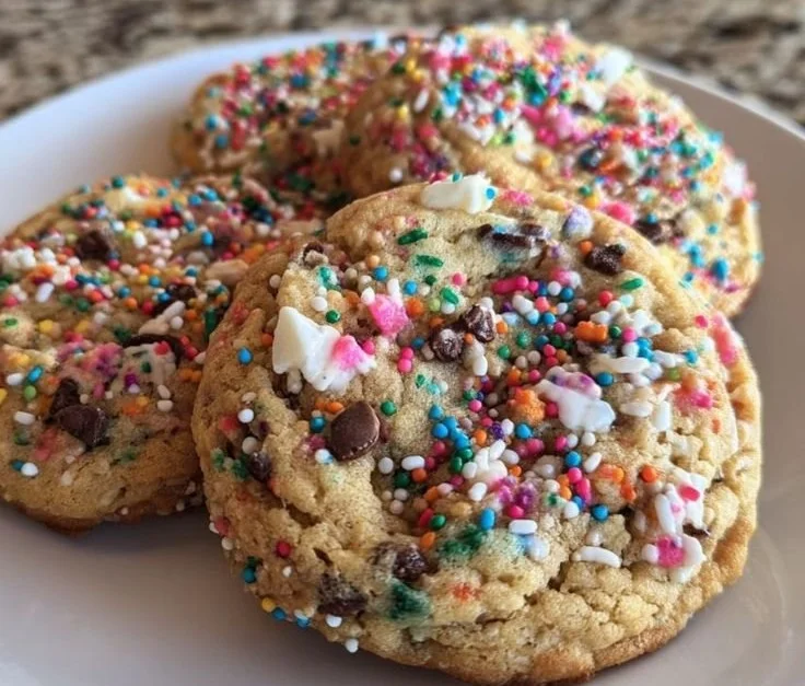 Plate of colorful homemade Christmas cookies decorated for the holidays.