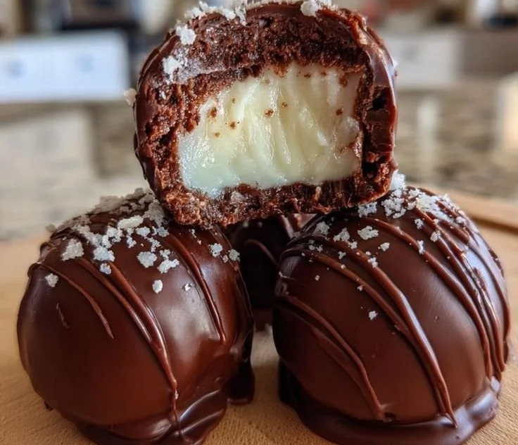 Decadent Christmas Cake Balls decorated for festive holidays