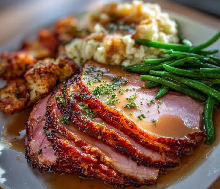 Delicious Christmas buffet featuring festive dishes and holiday treats