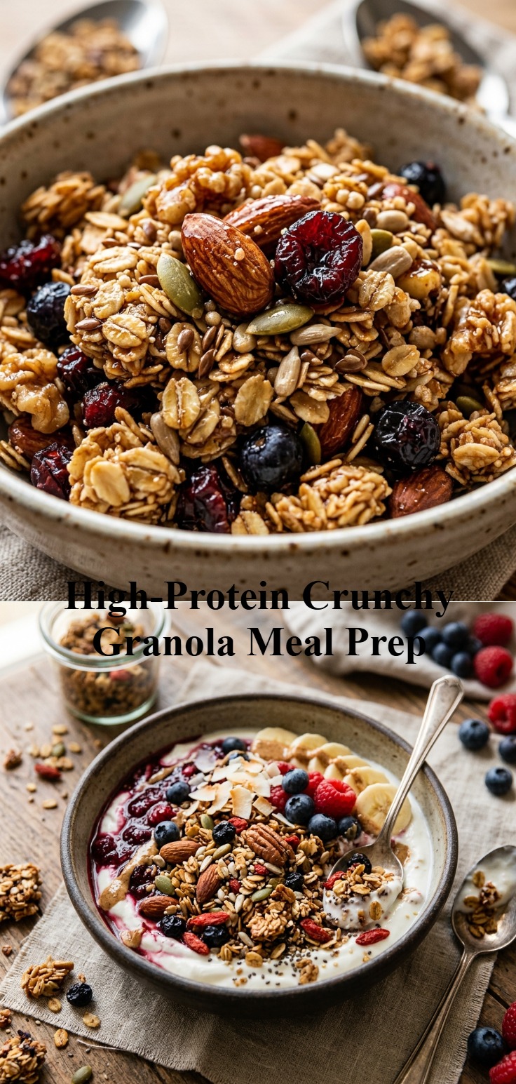 High-Protein Crunchy Granola Meal Prep